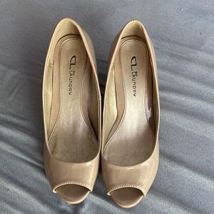 Chinese Laundry Nude Wedge
